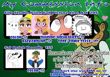 My Commission sheet